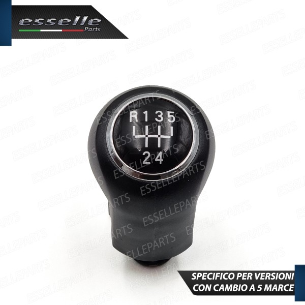 Pomello Leva Cambio Opel Corsa D Dal 2011 5 Marce Abs Nero Con Ghiera Cromata Specifico