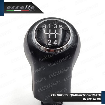 Pomello Leva Cambio Opel Corsa E 5 Marce Abs Nero Con Ghiera Cromata Specifico Pomello Leva Cambio Opel Corsa E 5 Marce Abs Nero Con Ghiera Cromata Specifico