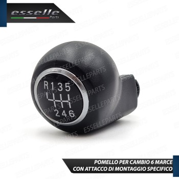 Pomello Leva Cambio Opel Corsa E 6 Marce Abs Nero Con Ghiera Cromata Specifico Pomello Leva Cambio Opel Corsa E 6 Marce Abs Nero Con Ghiera Cromata Specifico