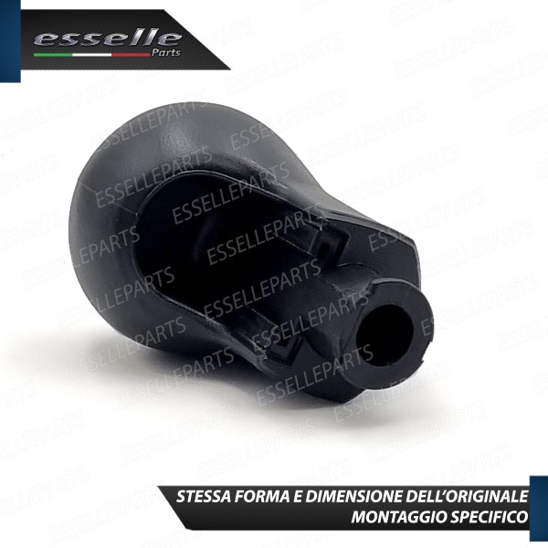 Pomello Leva Cambio Opel Corsa E 6 Marce Abs Nero Con Ghiera Cromata Specifico