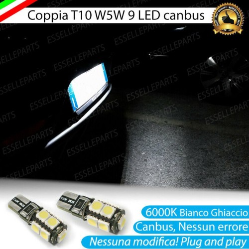 Luci Targa 9 LED Canbus 6000K per Nissan Note