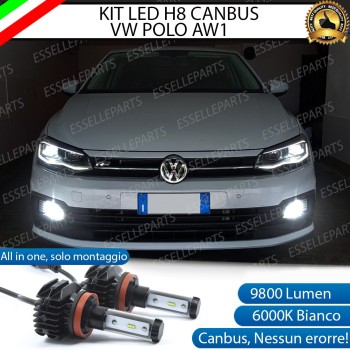 Kit Full Led 6000k canbus VW POLO AW1 H8 Fendinebbia No Error