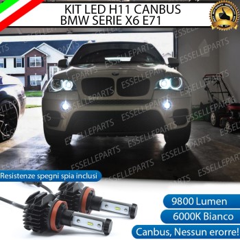 Kit Full Led 6000k canbus BMW X6 E71 E72 H11 Fendinebbia No Error
