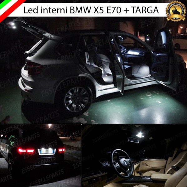 Kit LED Interni + LED Targa Per Bmw X5 E70 6000K Canbus