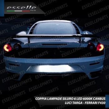 Luci Targa 6 LED Canbus 6000K per FERRARI F430