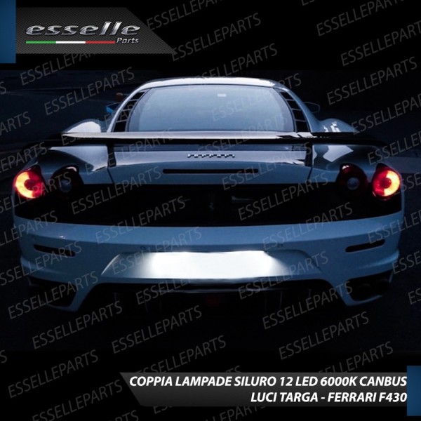 Luci Targa 12 LED Canbus 6000K per FERRARI F430