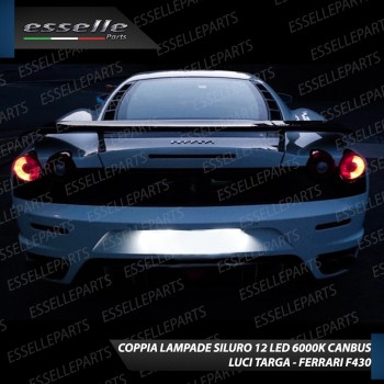 Luci Targa 12 LED Canbus 6000K per FERRARI F430