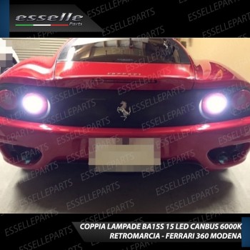 Luci Retromarcia 15 LED FERRARI 360 MODENA CON LENTE FRONTALE