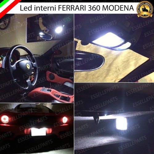 Kit LED Interni + Targa Per Ferrari 360 Modena 6000K Canbus