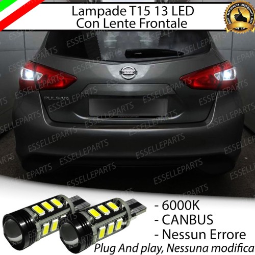 Luci Retromarcia Led Canbus NISSAN PULSAR 6000K Luce Bianca No Error