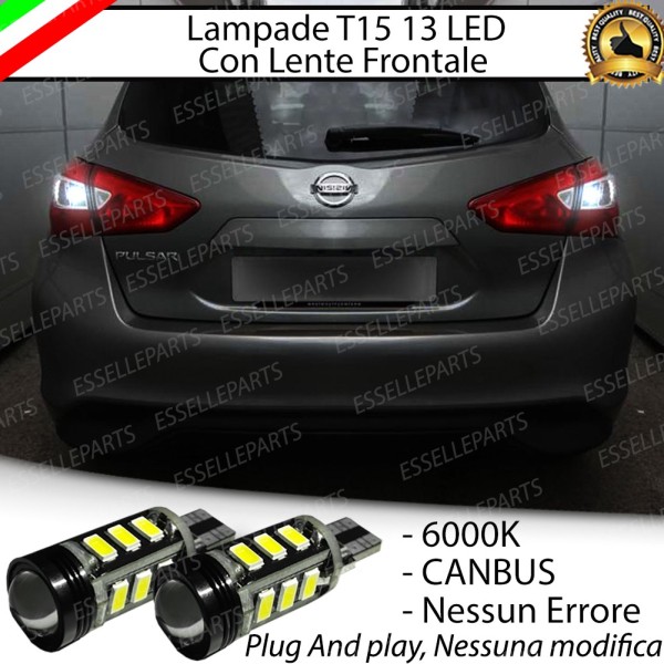 Luci Retromarcia Led Canbus NISSAN PULSAR 6000K Luce Bianca No Error