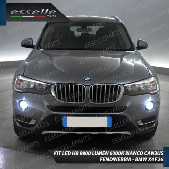 Kit Full Led 6000k canbus BMW X4 F26 H8 Fendinebbia No Error