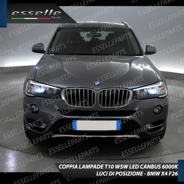 Lampade T10 W5W Canbus 10 LED no error luci posizione BMW X4 F26