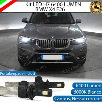 Kit Full LED H7 6400 LUMEN Anabbaglianti BMW X4 F26