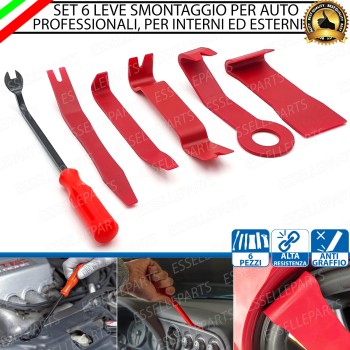 Kit 6 Leve Smontaggio Professionale per Opel Corsa E Antigraffio Kit 6 Leve Smontaggio Professionale per Opel Corsa E Antigraffio