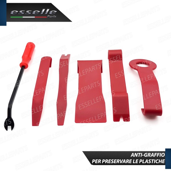 Kit 6 Leve Smontaggio Professionale per Opel Corsa E Antigraffio