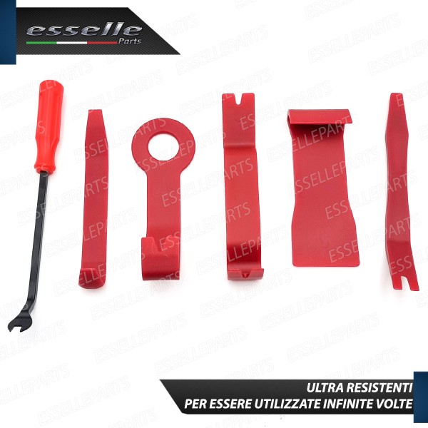 Kit 6 Leve Smontaggio Professionale per Opel Corsa E Antigraffio