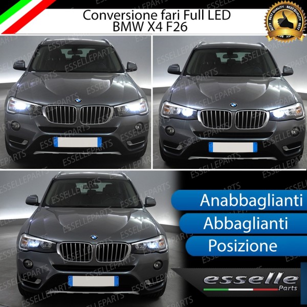 Conversione Fari Full LED per Bmw X4 F26 6000K Bianco Ghiaccio Canbus