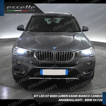 Conversione Fari Full LED 6000k canbus BMW X4 F26 Luce Bianca No Error