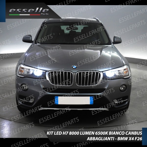 Conversione Fari Full LED 6000k canbus BMW X4 F26 Luce Bianca No Error