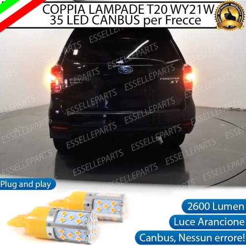 Coppia Lampade T20 WY21W 35 LED CANBUS PER FRECCE DIREZIONALI POSTERIORI PER SUBARU FORESTER IV