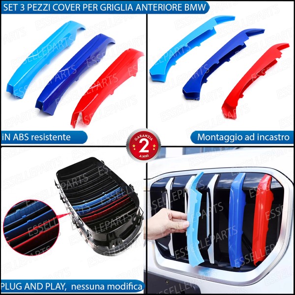 Bmw Serie X1 U11 Cover Griglia A 5 Linee In Stile Bmw M Sport Calandra Incastro