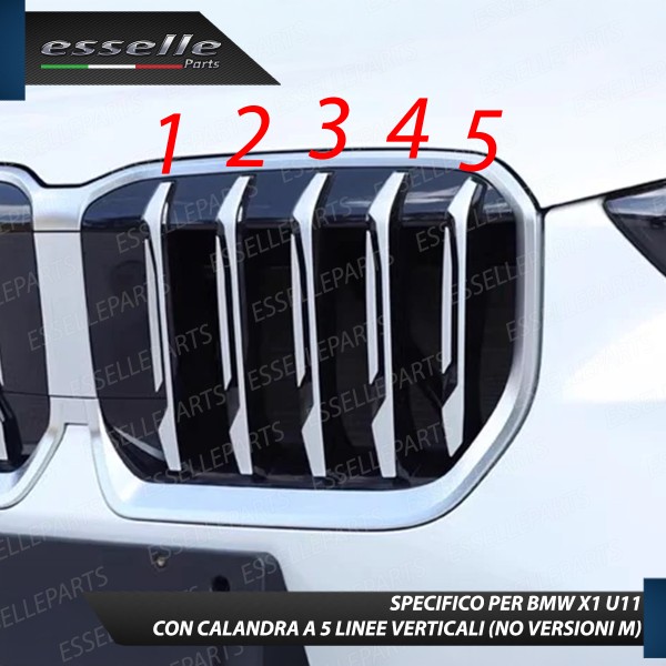 Bmw Serie X1 U11 Cover Griglia A 5 Linee In Stile Bmw M Sport Calandra Incastro
