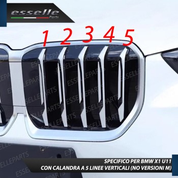 Bmw Serie X1 U11 Cover Griglia A 5 Linee In Stile Bmw M Sport Calandra Incastro