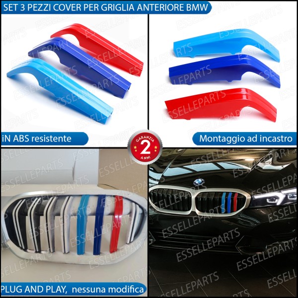 Bmw SERIE 3 G20 G21 DAL 2023 AL 2024 Cover In Stile Bmw M Sport Calandra Ad Incastro Specifico