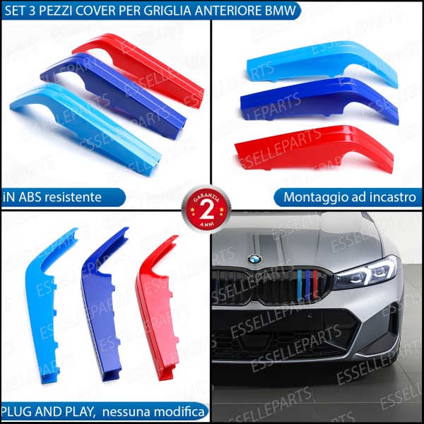 Bmw SERIE 3 G20 G21 DAL 2025 Cover In Stile Bmw M Sport Calandra Ad Incastro Specifico