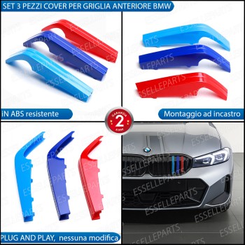 Bmw SERIE 3 G20 G21 DAL 2025 Cover In Stile Bmw M Sport Calandra Ad Incastro Specifico