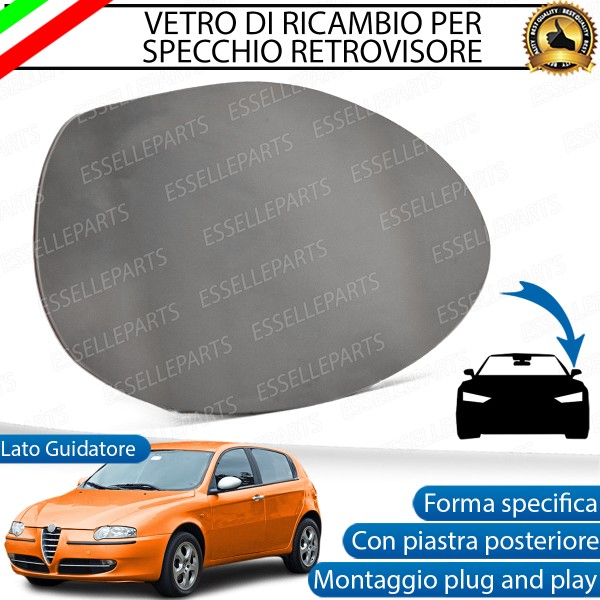 Specchietto Alfa Romeo 147 Fino Al 2008 Specchio Retrovisore Sinistro Termico