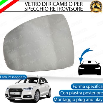 Specchietto Audi A1 8X Dal 2015 Vetro Specchio Retrovisore Destro Termico