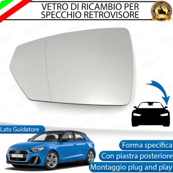 Specchietto Audi A1 MK2 Specchio Retrovisore Sinistro Termico