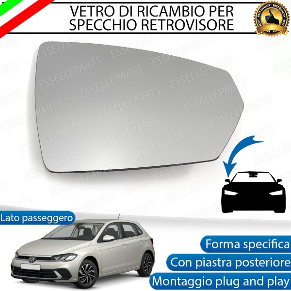 Specchietto Volkswagen Polo AE1 Vetro Specchio Retrovisore Destro Termico