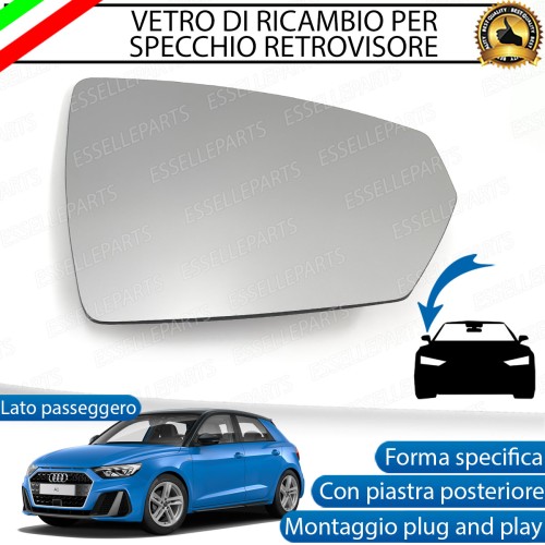 Specchietto Audi A1 MK2 Vetro Specchio Retrovisore Destro Termico