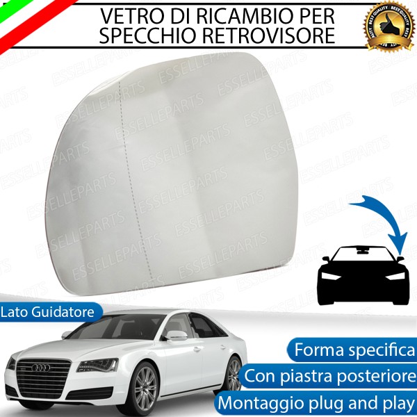 Specchietto Audi A8 D3 Fino Al 2010 Specchio Retrovisore Sinistro Termico