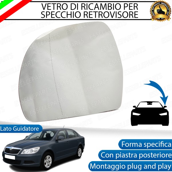 Specchietto Skoda Octavia 2 Dal 2009 Specchio Retrovisore Sinistro Termico