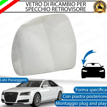 Specchietto Audi A8 D3 Fino Al 2010 Specchio Retrovisore Destro Termico Specchietto Audi A8 D3 Fino Al 2010 Specchio Retrovisore Destro Termico
