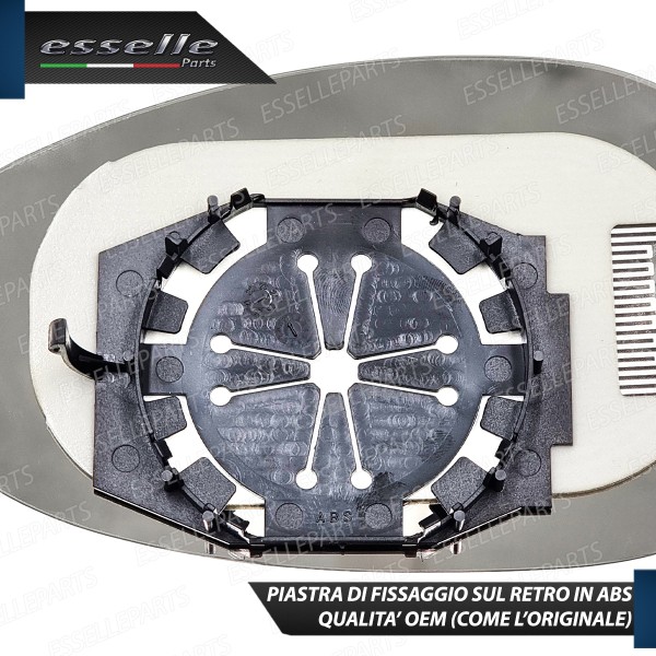 Specchietto Alfa Romeo 147 Dal 2009 Vetro Specchio Retrovisore Destro Termico