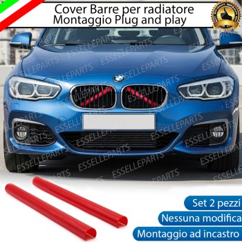 Cover Barre Radiatore Bmw Serie 1 F20 F21 Ad Incastro Rosso Plug And Play