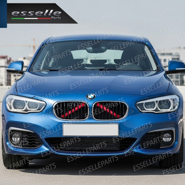 Cover Barre Radiatore Bmw Serie 1 F20 F21 Ad Incastro Rosso Plug And Play