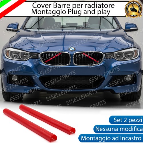 Cover Barre Radiatore Bmw Serie 3 GT F34 F35 Ad Incastro Rosso Plug And Play