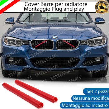 Cover Barre Radiatore Bmw Serie 3 GT F34 F35 Ad Incastro Rosso Plug And Play