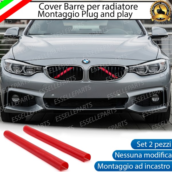 Cover Barre Radiatore Bmw Serie 4 F32 F33 F36 Ad Incastro Rosso Plug And Play