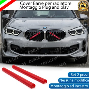 Cover Barre Radiatore Bmw Serie 1 F40 Ad Incastro Rosso Plug And Play