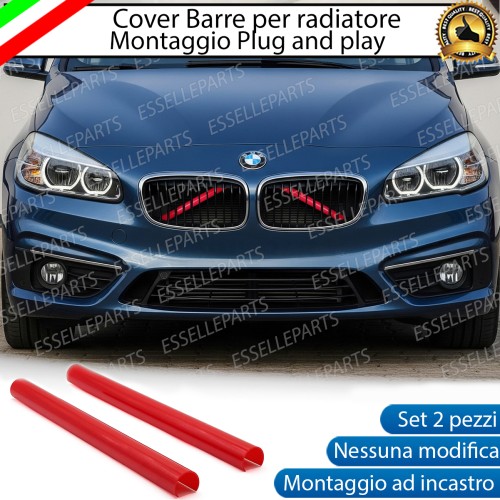Cover Barre Radiatore Bmw Serie 2 F45 Ad Incastro Rosso Plug And Play