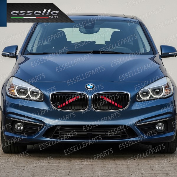 Cover Barre Radiatore Bmw Serie 2 F45 Ad Incastro Rosso Plug And Play