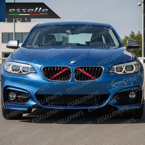 Cover Barre Radiatore Bmw Serie 2 F44 Ad Incastro Rosso Plug And Play