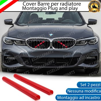 Cover Barre Radiatore Bmw Serie 3 G20 G21 Ad Incastro Rosso Plug And Play